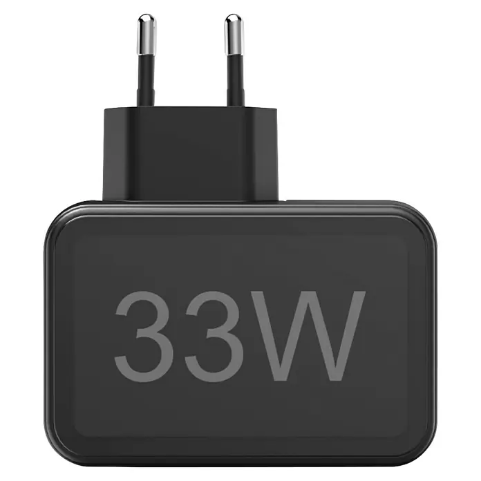 Hama USB-Adapter Schnellladegerät 4x USB-A 33W - Schwarz, USB A-Stecker - Schwarzes 33W-Ladegerät mit Eurostecker, ideal zum schnellen Aufladen von Geräten. Kompakt und leistungsstark für den täglichen Gebrauch.