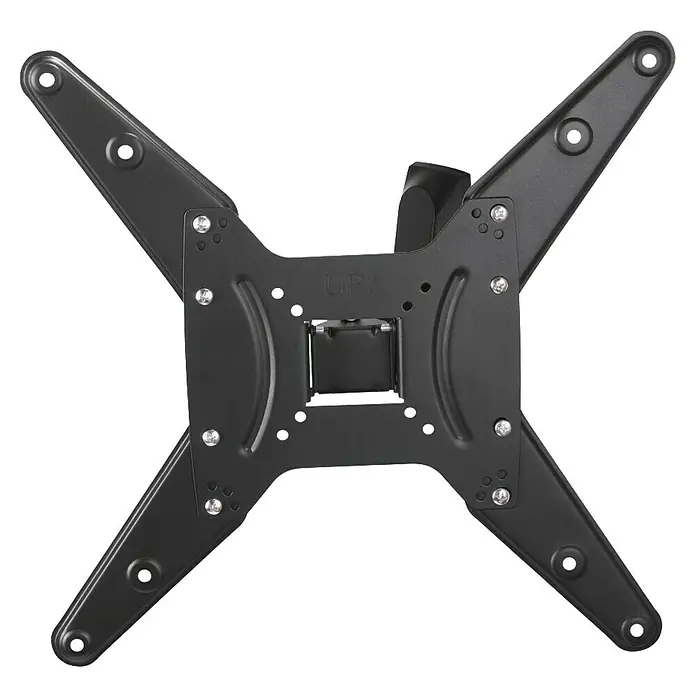 Hama TV-Wandhalterung schwenkbar, neigbar - Passend für: Bildschirmgröße: 81 - 165 cm (32"- 65") bis 20 kg - Abbildung einer schwarzen TV-Wandhalterung im X-Design. Die robuste Halterung sorgt für sicheren Halt und flexible Positionierung des Fernsehers.