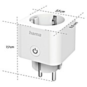 Hama Funksteckdose WLAN-Steckdose Matter (Weiß, Max. Anschlussleistung: 3.680 W, 1 Stk.) | BAUHAUS