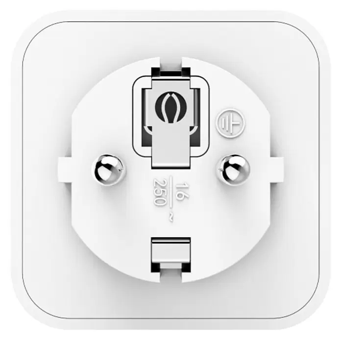 Hama Funksteckdose WLAN-Steckdose Matter - Weiß, Max. Anschlussleistung: 3.680 W, 1 Stk. - Weiße Schuko-Steckdose Typ F mit 16A 250V Nennwert.