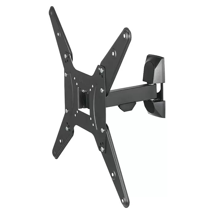 Hama TV-Wandhalterung schwenkbar, neigbar - Passend für: Bildschirmgröße: 81 - 165 cm (32"- 65") bis 20 kg - Dunkelgraue schwenkbare TV-Wandhalterung mit VESA-Montageplatte und mehrteiligem Arm.