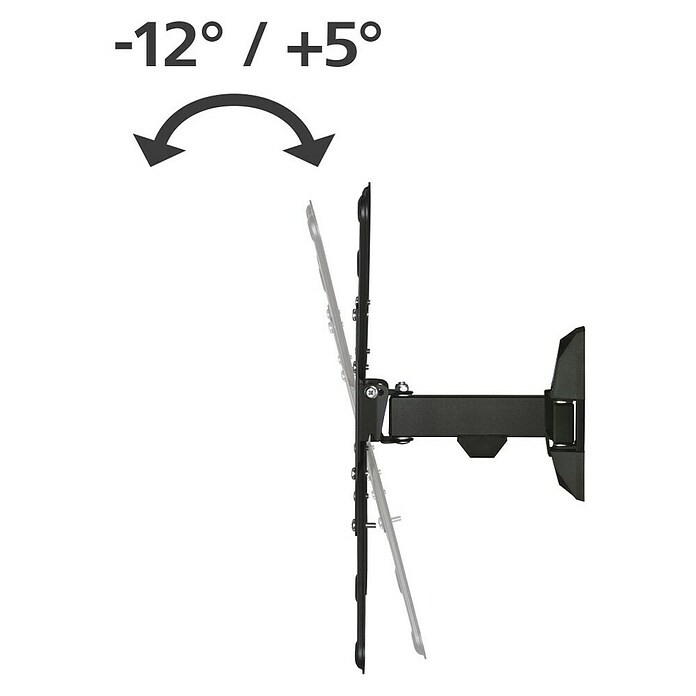 Hama TV-Wandhalterung schwenkbar, neigbar (Passend für: Bildschirmgröße: 81 - 165 cm (32