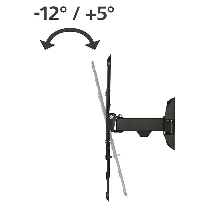 Hama TV-Wandhalterung schwenkbar, neigbar - Passend für: Bildschirmgröße: 81 - 165 cm (32"- 65") bis 20 kg - Bild einer neigbaren TV-Wandhalterung, die eine einfache Anpassung des Betrachtungswinkels ermöglicht. Optimale Sicht mit der TV-Wandhalterung.