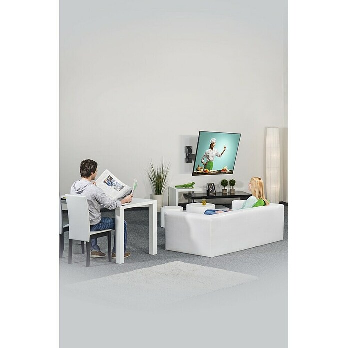 Hama TV-Wandhalterung schwenkbar, neigbar (Passend für: Bildschirmgröße: 81 - 165 cm (32