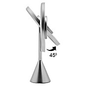 Tauro Baño Espejo cosmético 3 luces (21 x 34 cm, Diámetro: 20 cm, Redonda, Plata, Aumento 1: 700 %) | BAUHAUS