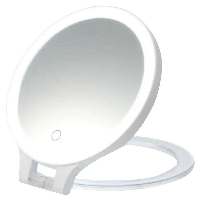 Tauro Baño Espejo cosmético con colgador (20 x 22 cm, Diámetro: 80 cm, Redonda, Blanco, Aumento 1: 700 %) | BAUHAUS