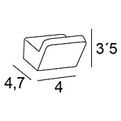 Tauro Baño Evo Colgador de baño (L x Al: 4,7 x 3,5 cm, Número de ganchos: 1 ud., Cromado) | BAUHAUS