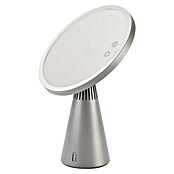 Tauro Baño Espejo cosmético Bluetooth (23 x 34 cm, Diámetro: 23 cm, Redonda, Plata, Aumento 1: 700 %) | BAUHAUS