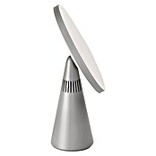 Tauro Baño Espejo cosmético Bluetooth (23 x 34 cm, Diámetro: 23 cm, Redonda, Plata, Aumento 1: 700 %) | BAUHAUS