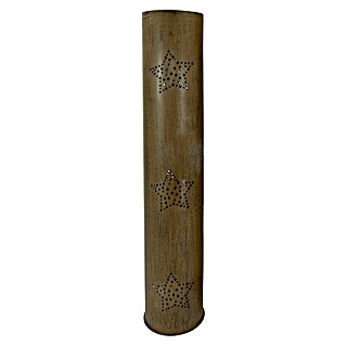 Metall-Laterne (Braun, Ø x H: 20 x 100 cm, 1 Stk.)