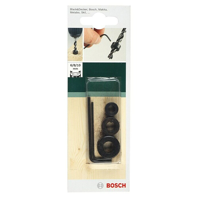 Bosch Diepteaanslagset 6 / 8 / 10 mm (Zwart, Staal) | BAUHAUS