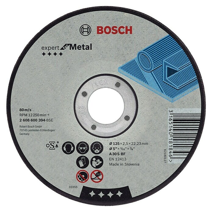 Bosch Doorslijpschijf Expert for Metal (Geschikt voor: Aluminium, Schijfdiameter: 230 mm, Dikte plaat: 3 mm) | BAUHAUS
