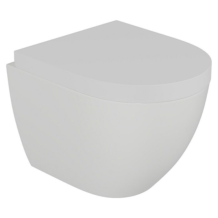 Camargue Pico Zidna WC školjka 3.0  (Bez ruba, Bez posebne glazure, Oblik ispiranja: Duboko, WC odvod: Vodoravno, Bijela) | BAUHAUS