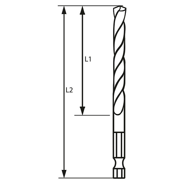 Bosch Metaalboor HSS 3 mm - zeskant (1 st., Boordiameter: 3 mm) | BAUHAUS