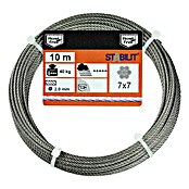 Stabilit Cable de acero inoxidable (Ø x L: 2 mm x 10 m, Acero inoxidable 4401)