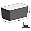 Dobar Hochbeet XXL (146 x 70 x 75 cm, Verbundwerkstoff, Silbergrau) | BAUHAUS