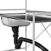 Komplettspüle Ben (113 x 56 cm, Weiß) | BAUHAUS