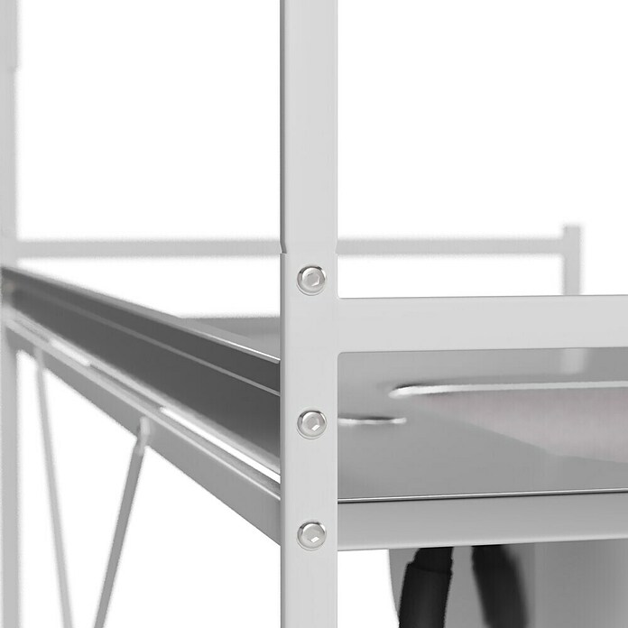 Komplettspüle Ben (113 x 56 cm, Weiß) | BAUHAUS