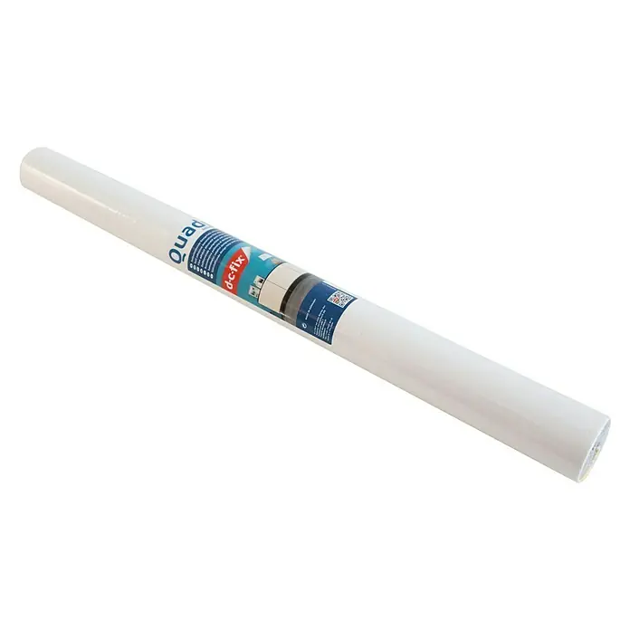D-c-fix Holzoptikfolie Quadro - 150 x 67,5 cm, Weiß, Selbstklebend - Eine Rolle d-c-fix Selbstklebefolie in Weiß, ideal zum Schutz und zur Verschönerung von Möbeln und Oberflächen.
