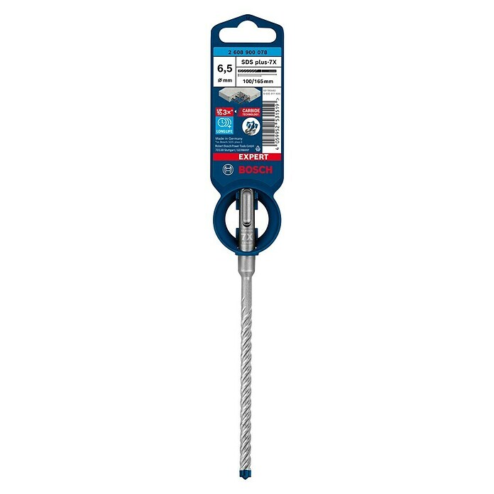 Bosch Expert Steenboor SDS PLUS-7x - 6,5 mm (Lengte: 165 mm, Werklengte: 100 mm) | BAUHAUS