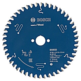 Bosch Expert Cirkelzaagblad for Wood 48T (160 mm, Boorgat: 20 mm, 48 st.)