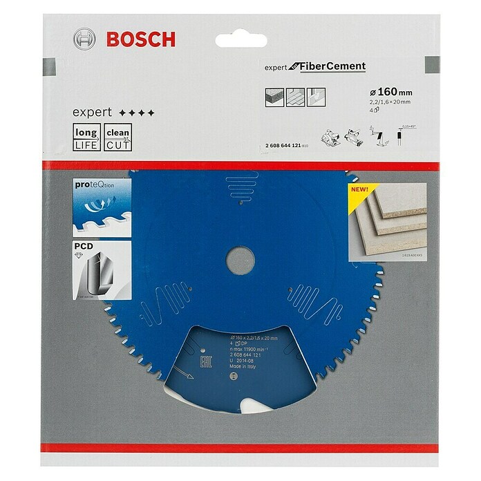 Bosch Expert Cirkelzaagblad for Fiber Cement (160 mm, Boorgat: 20 mm, 4 st.) | BAUHAUS