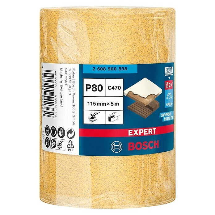 Bosch Expert Schuurrol C470 (Korreling: 80, Breedte: 115 mm) | BAUHAUS