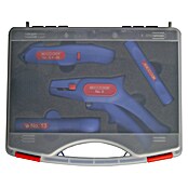 Weicon Set Profi-Starter mit Kabelmesser, Abisolierzange, Rundkabel-, Coax-Stripper (Blau, Rot) | BAUHAUS