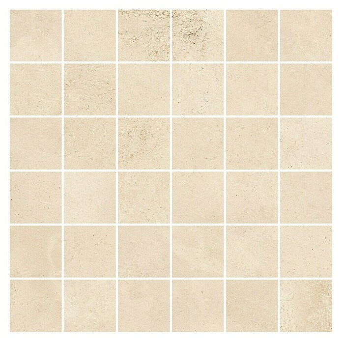 Queens Mosaikfliese 5 x 5 (29,8 x 29,8 cm, Beige, Matt) | BAUHAUS