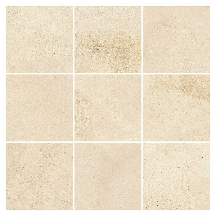 Queens Mosaikfliese 5 x 5 (29,8 x 29,8 cm, Beige, Matt) | BAUHAUS