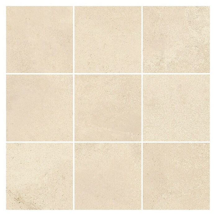Queens Mosaikfliese 5 x 5 (29,8 x 29,8 cm, Beige, Matt) | BAUHAUS