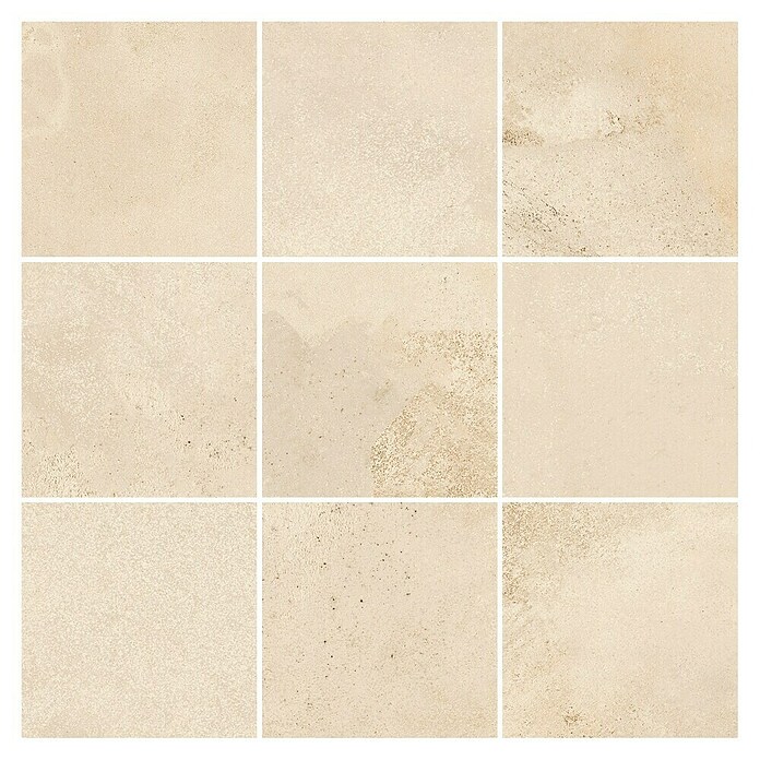 Queens Mosaikfliese 5 x 5 (29,8 x 29,8 cm, Beige, Matt) | BAUHAUS