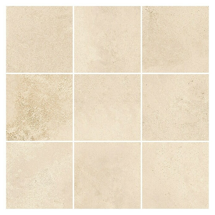 Queens Mosaikfliese 5 x 5 (29,8 x 29,8 cm, Beige, Matt) | BAUHAUS