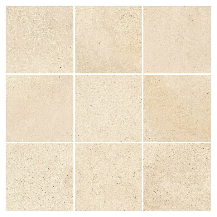 Queens Mosaikfliese 5 x 5 (29,8 x 29,8 cm, Beige, Matt) | BAUHAUS