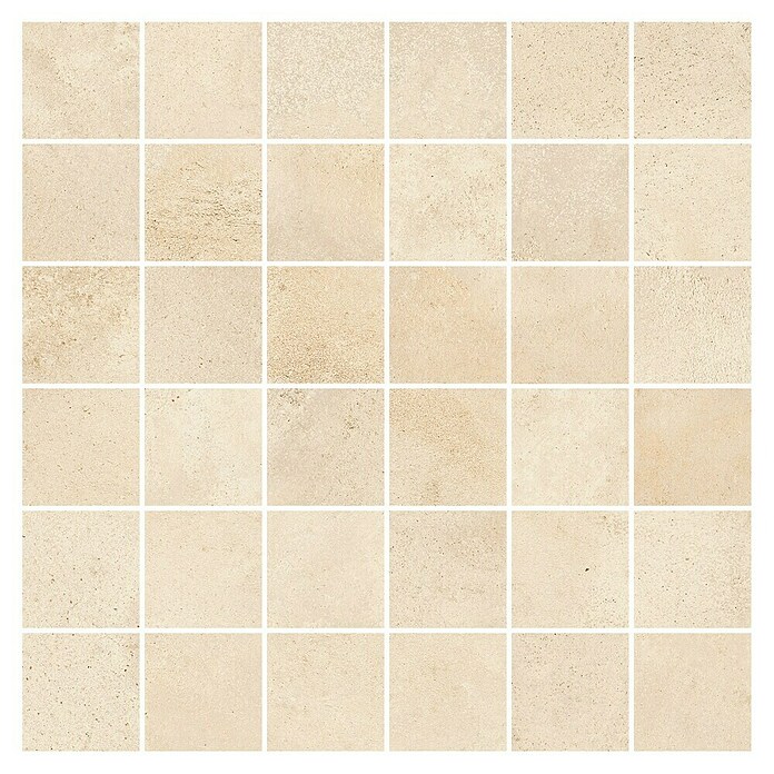 Queens Mosaikfliese 5 x 5 (29,8 x 29,8 cm, Beige, Matt) | BAUHAUS