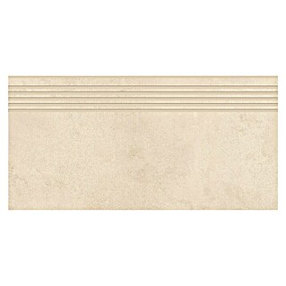 Queens Stufen- & Abdeckplatte (29,8 x 59,8 cm, Beige, Matt)
