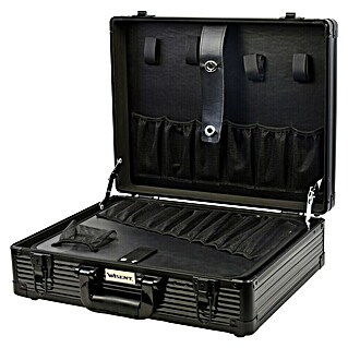 Wisent Maletín para herramientas Classic TC Black (L x An x Al: 465 x 150 x 365 mm, Aluminio, Negro)