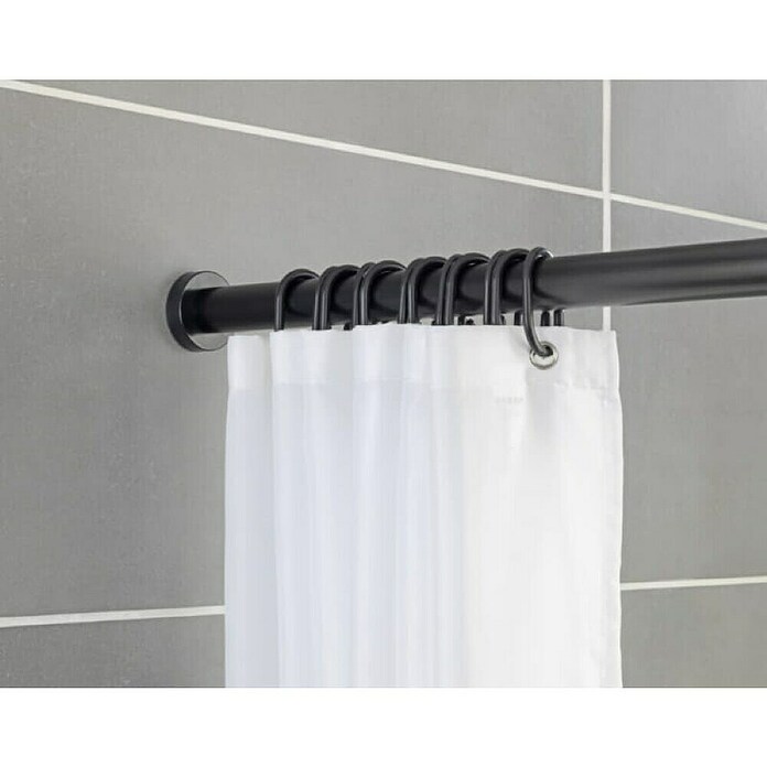 SCHÖNER WOHNEN-Kollektion Palica za tuš zaveso  (110 cm - 185 cm, Premer: 2,8 cm, Črna) | 3739 - Duschvorhangzubehör | DADF - Badtextilien | DAD - Badausstattung | DA - Badausstattung/Bäderwelt | D - Sanitär | BAUHAUS