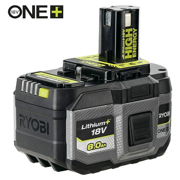 Ryobi ONE+ Akumulator High Energy RB1880T  (18 V, 8 Ah) | Akumulatorji in polnilniki | Dodatna oprema za stroje | Orodja in stroji | Izdelki | BAUHAUS