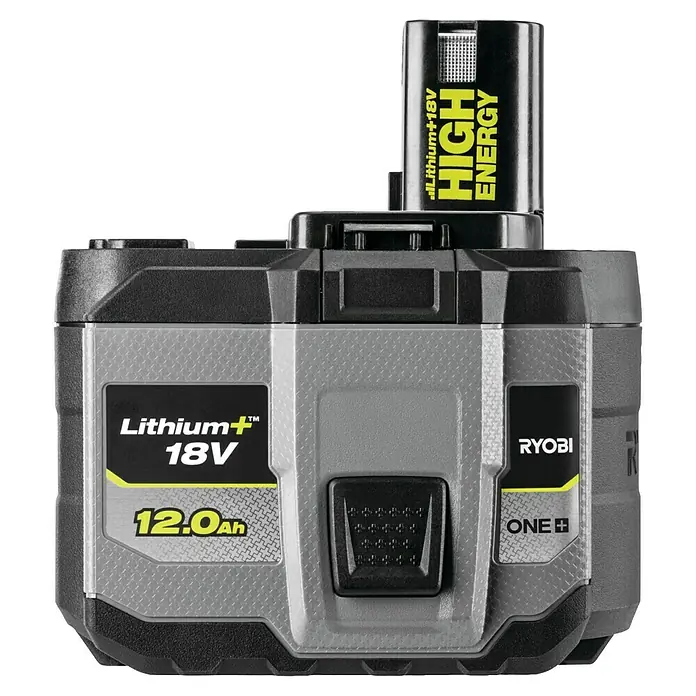 Ryobi ONE+ Akku High Energy RB18120T - 18 V, 12 Ah - RYOBI ONE+ 18V Lithium+ 12.0Ah Hochleistungs-Akku für maximale Leistung und Laufzeit, ideal für anspruchsvolle Anwendungen.