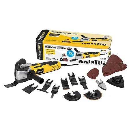 PowerPlus  Multiherramienta POWX1347MC + 36 accesorios