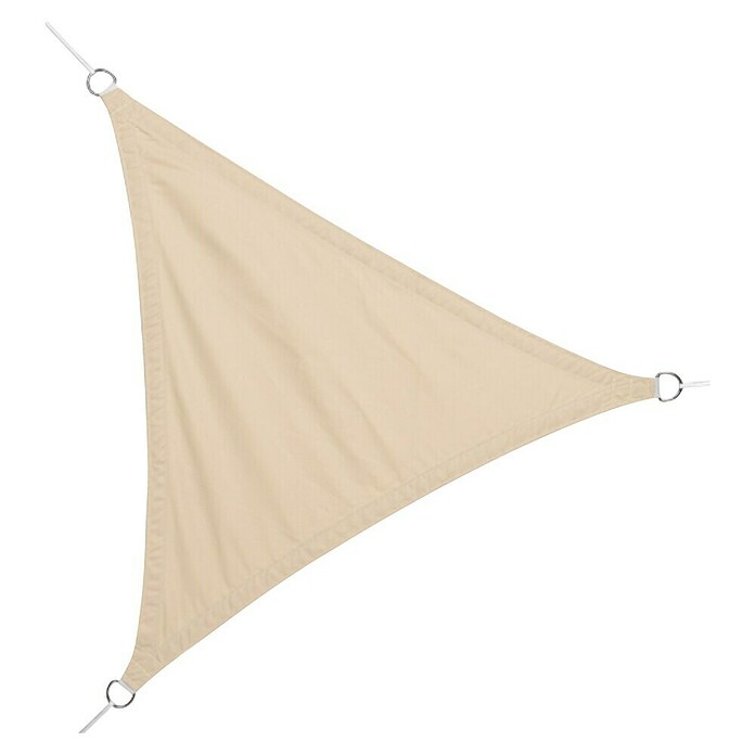 Faura Toldo vela PES (L x An: 3,6 x 3,6 m, Beige, Triangular) | BAUHAUS