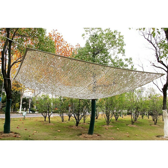 Faura Toldo vela Camuflaje (L x An: 3 x 4 m, Blanco/Gris) | BAUHAUS