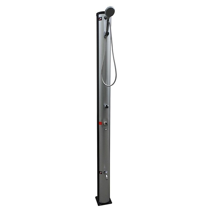 Malibu Solardusche (Höhe: 215 cm, Kunststoff, Alugrau, 40 l) | BAUHAUS