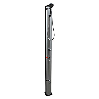Malibu Solardusche (Höhe: 215 cm, Kunststoff, Alugrau, 40 l)