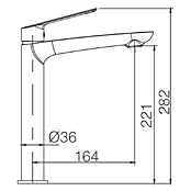 Imex Luxor Grifo de lavabo alto (Blanco, Mate)