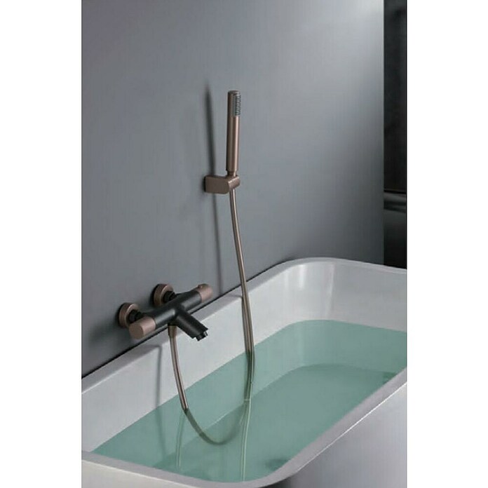 Imex Line Grifo termostático de bañera (Gris/champán) | BAUHAUS
