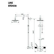Imex Line Sistema de ducha / bañera (Con grifo termostático, Distancia entre orificios: 15 cm, Número de tipos de chorro: 1 ud., Negro) | BAUHAUS