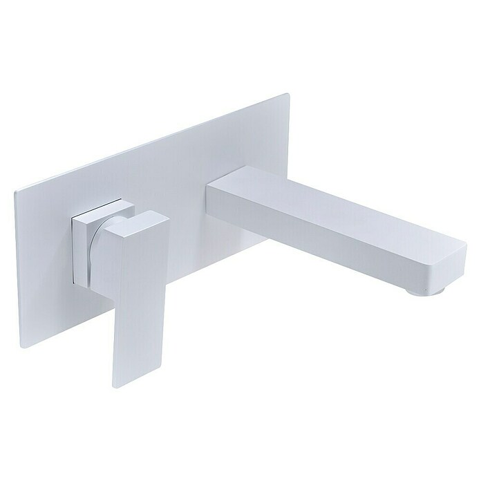Imex Grifo de lavabo empotrado Suiza (Blanco, Mate)