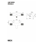 Imex Line Grifo termostático de bañera (Gris/champán) | BAUHAUS